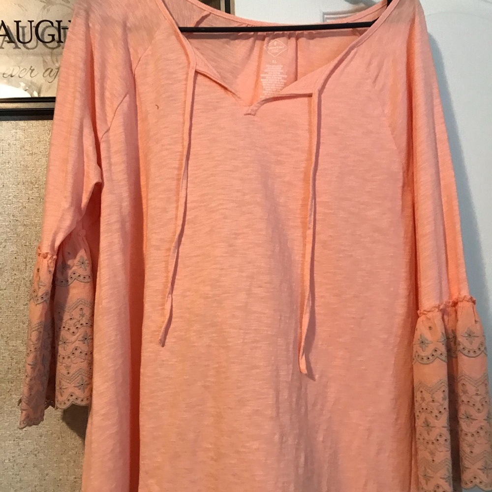St johns bay blouse with bell sleeves size XL